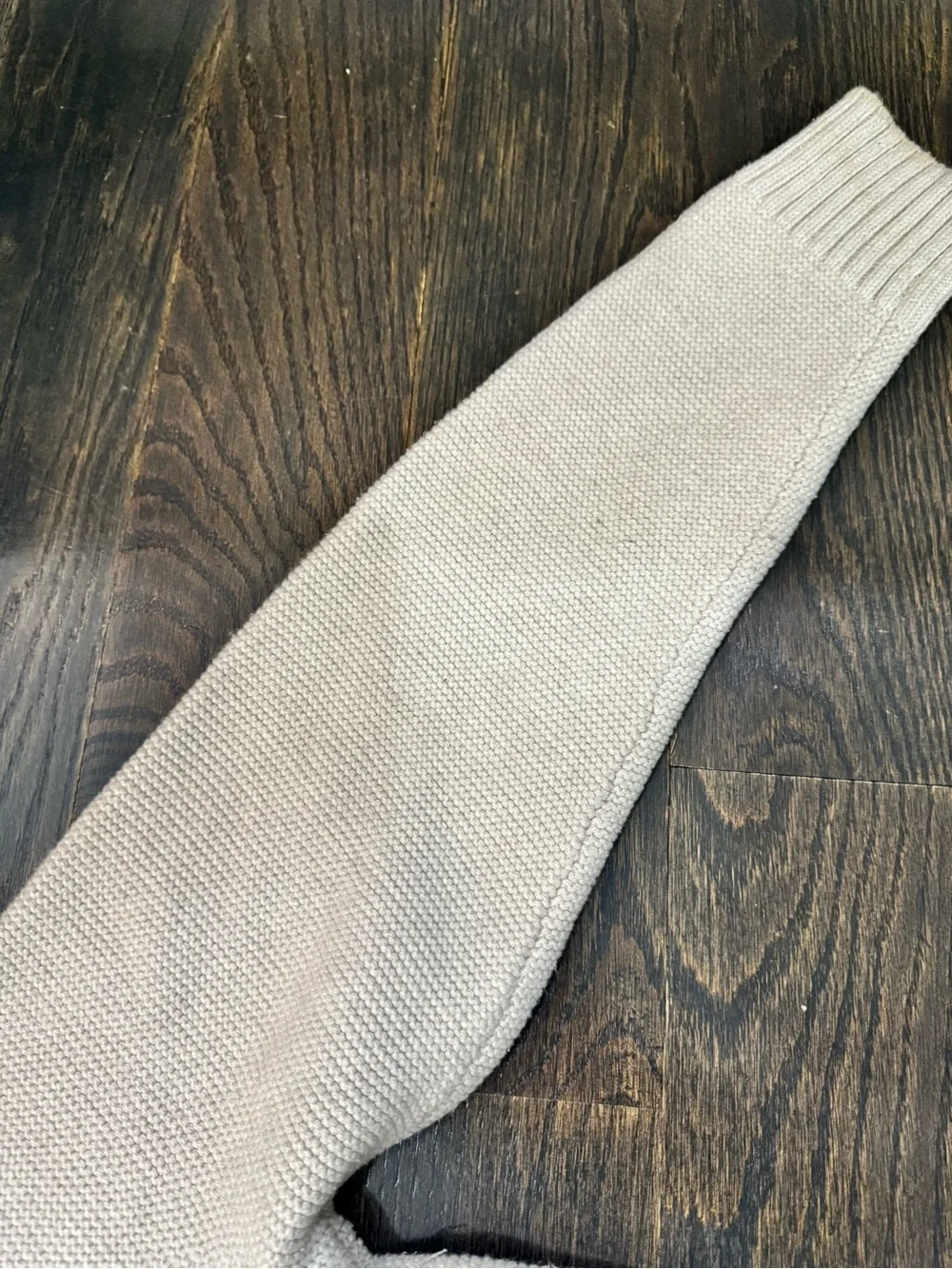 J Crew Men's Cream Crewneck Sweater